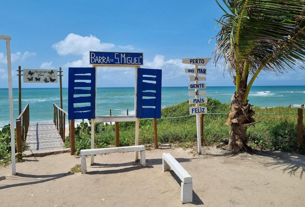 Apartamento Areias Do Mar ! Charmoso E Com Ar Na Sala A318 Barra de São Miguel Exterior foto